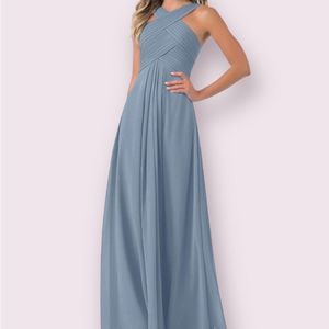 AZAZIE Kaleigh Bridesmaid Dress in Dusty Blue Women's Size 0
